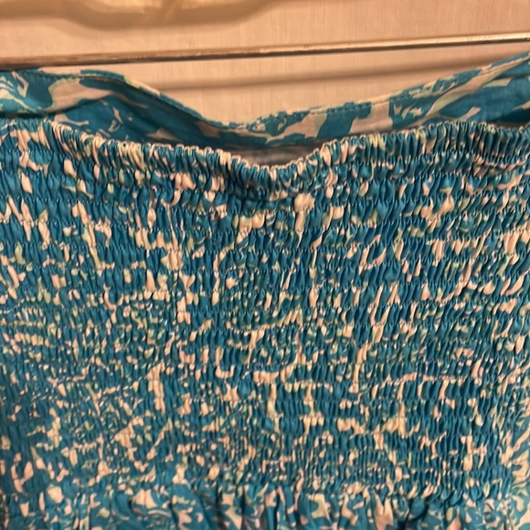 Lilly Pulitzer Girls / Teens Blue White Sea Life Motif Stretch Dress Size XS - Picture 9 of 12